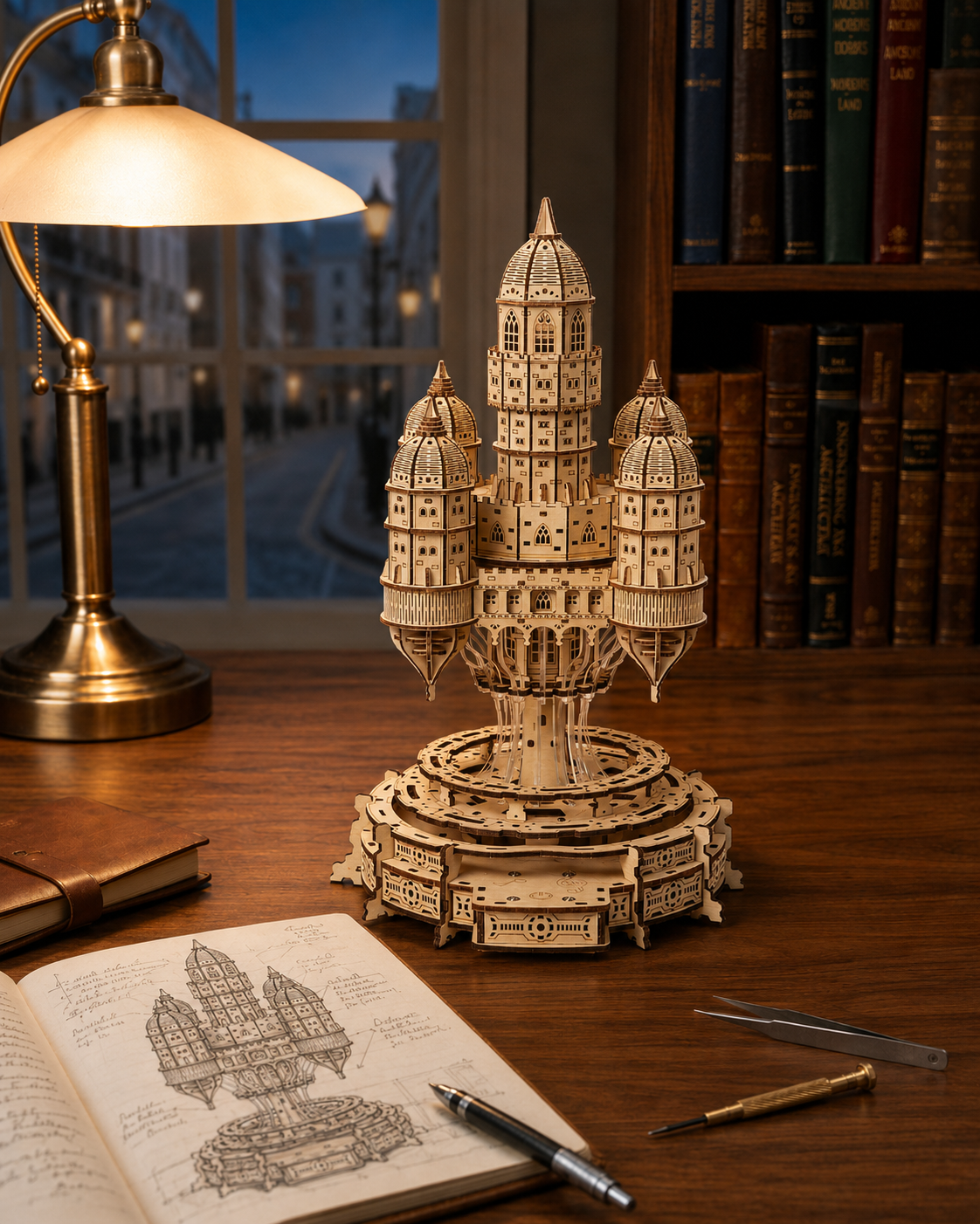 Sky Fortress 3D Wooden Puzzle