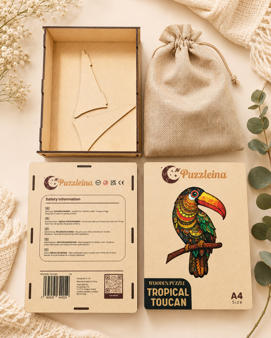 Tropical Toucan 2D Wooden Puzzle