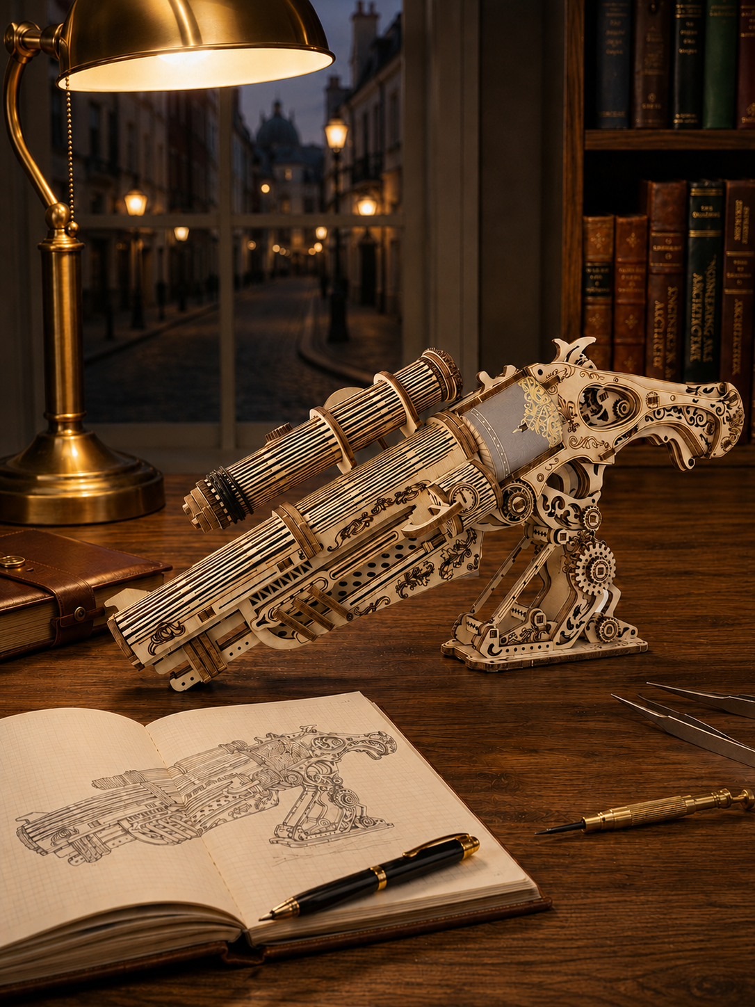 Chrono Blaster 3D Wooden Puzzle