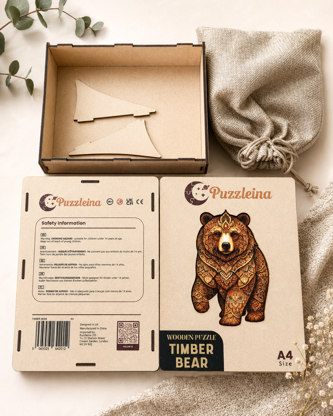Timber Bear 2D Wooden Puzzle