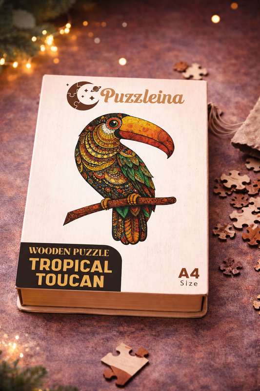 Tropical Toucan 2D Wooden Puzzle